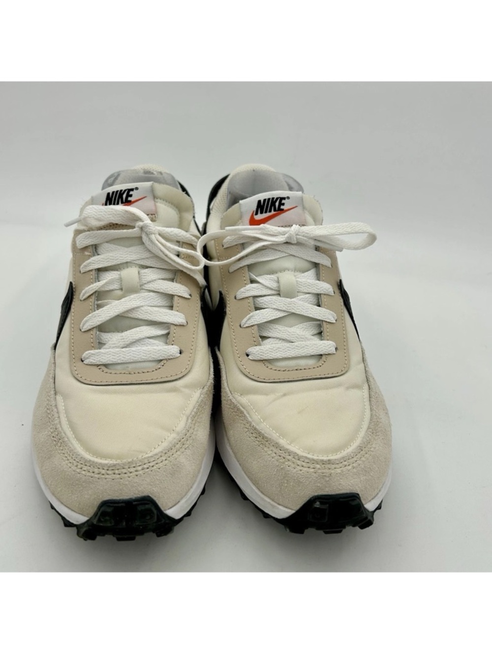 Nike Waffle Debut Sanddrift Phantom White, Black and Beige Classic Runner - Picture 4 of 8